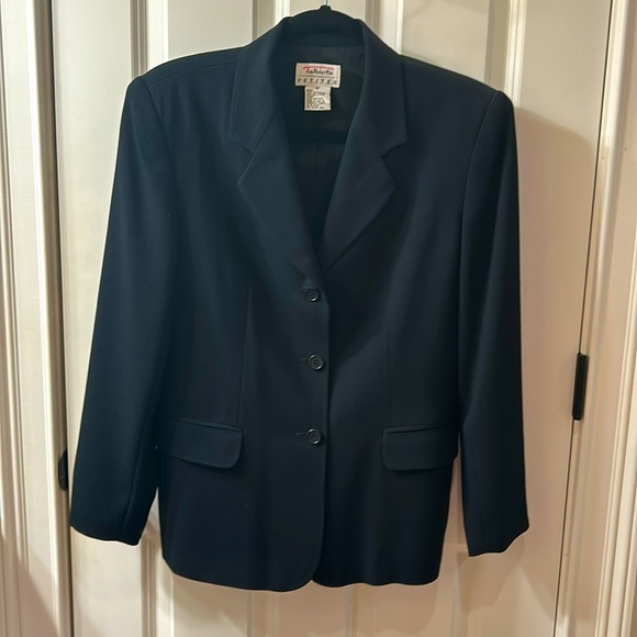 Talbots blazer size 8, petite black - Picture 1 of 5